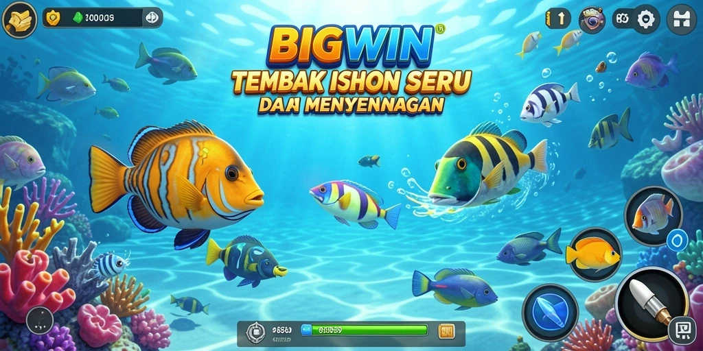 Tampilan gameplay seru Tembak Ikan di BIGWIN.