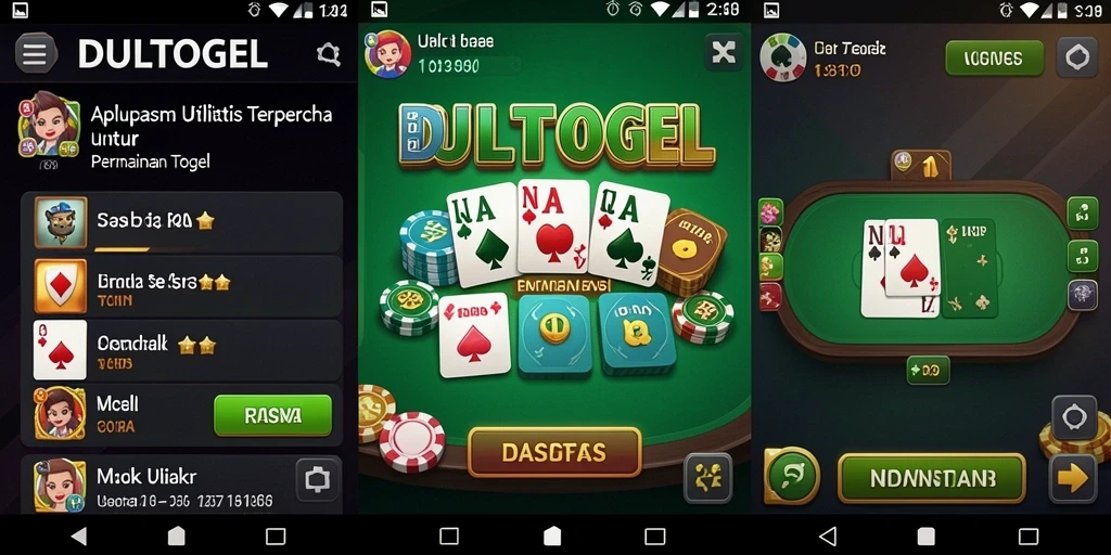 Tampilan antarmuka DULTOGEL yang informatif dan mendetail.