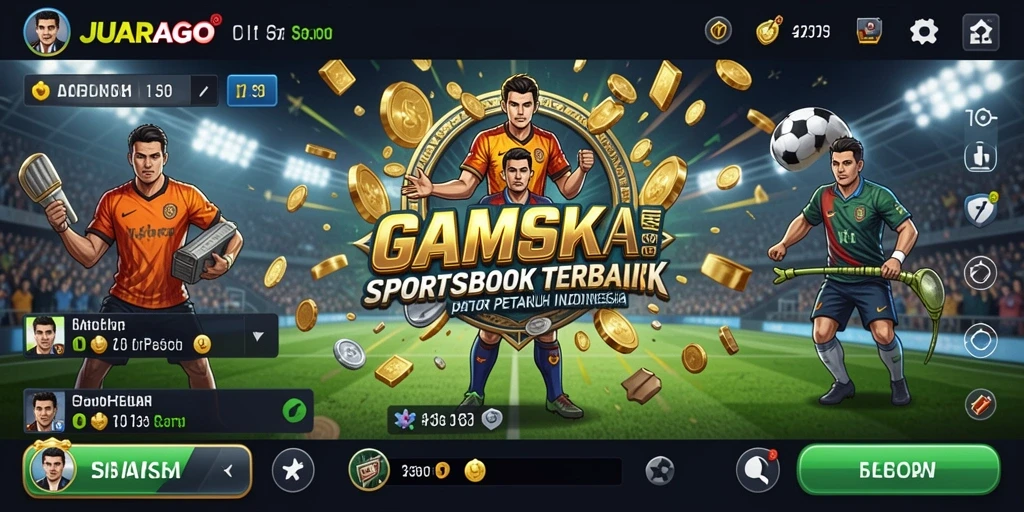 Tampilan antarmuka JUARAGO saat melakukan taruhan olahraga.