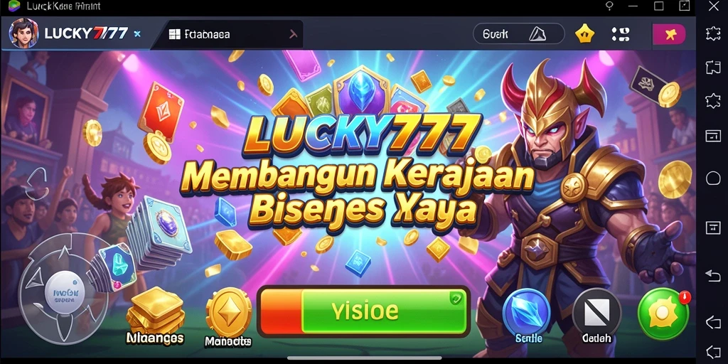 Tangkapan layar gameplay LUCKY777 menampilkan dinamika manajemen bisnis yang seru.