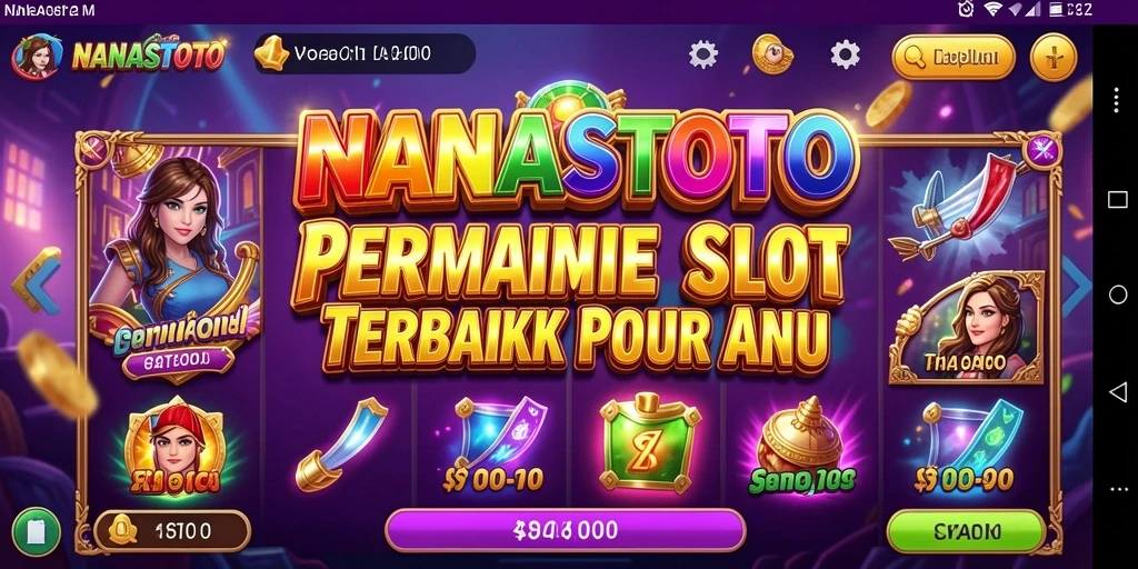 Screenshot gameplay NANASTOTO menampilkan suasana permainan Slot yang mengasyikkan.