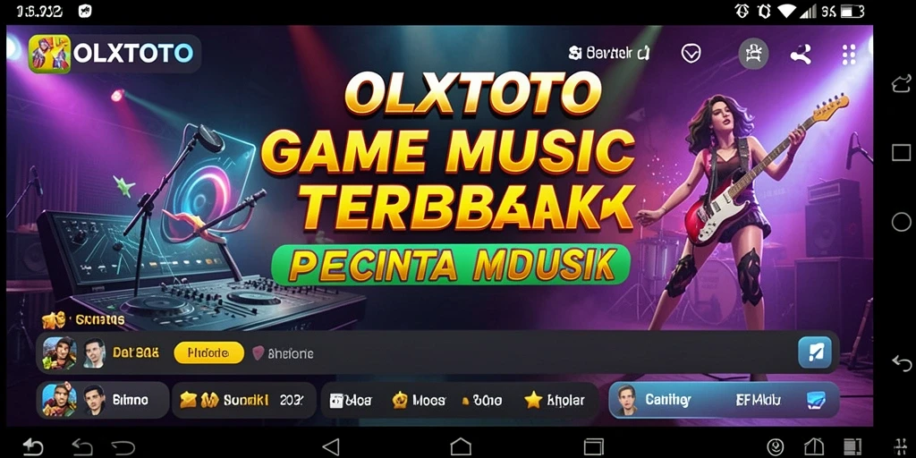 Gameplay menarik OLXTOTO dengan antarmuka musik interaktif.