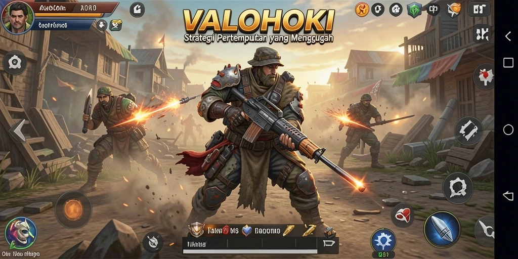 Tangkapan layar gameplay VALOHOKI yang menunjukkan pertempuran strategis mendebarkan.